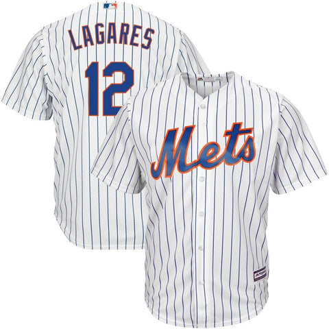 Juan Lagares New York Mets Majestic Official Cool Base Player Jersey - White 2019