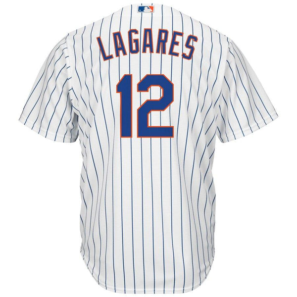 Juan Lagares New York Mets Majestic Official Cool Base Player Jersey - White 2019
