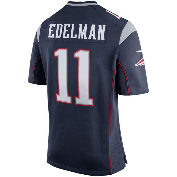 Julian Edelman New England Patriots Youth Team Color Game Jersey - Navy Blue 2019