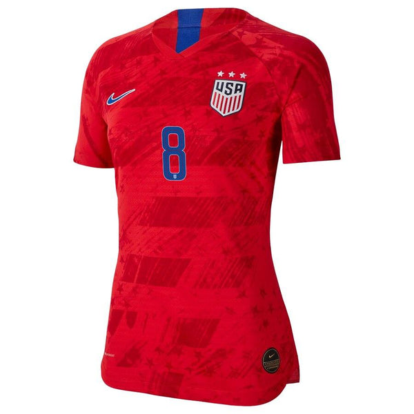 Julie Ertz USWNT Women's 2019 Away Vapor Player Jersey – Red 2019