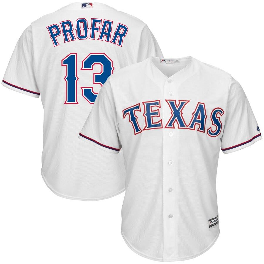 Jurickson Profar Texas Rangers Majestic Cool Base Player Jersey - White 2019