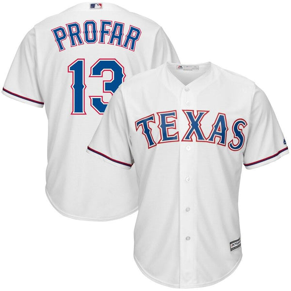 Jurickson Profar Texas Rangers Majestic Cool Base Player Jersey - White 2019