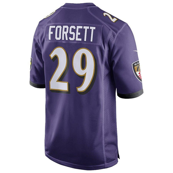 Justin Forsett Baltimore Ravens Team Game 2015 Patch Jersey - Purple 2019