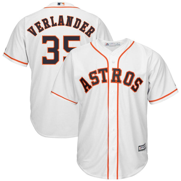 Justin Verlander Houston Astros Majestic Home Cool Base Player Jersey - White 2019