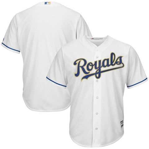 Kansas City Royals Majestic Home Cool Base Team Jersey - White 2019
