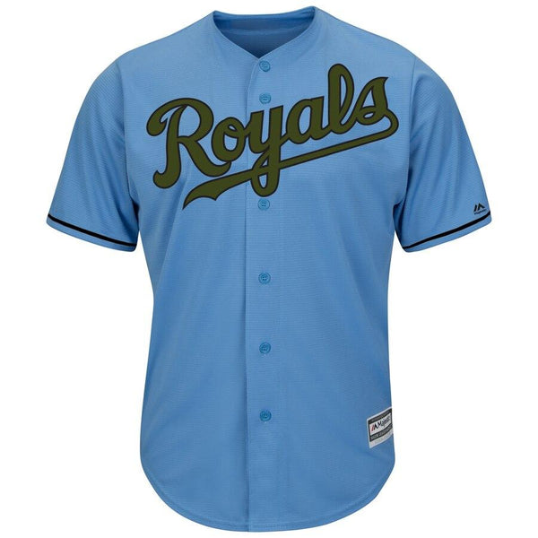 Kansas City Royals Majestic Memorial Day Cool Base Team Jersey – Light Blue 2019