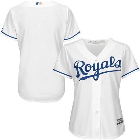 Kansas City Royals Majestic Women's Cool Base Jersey - White 2019