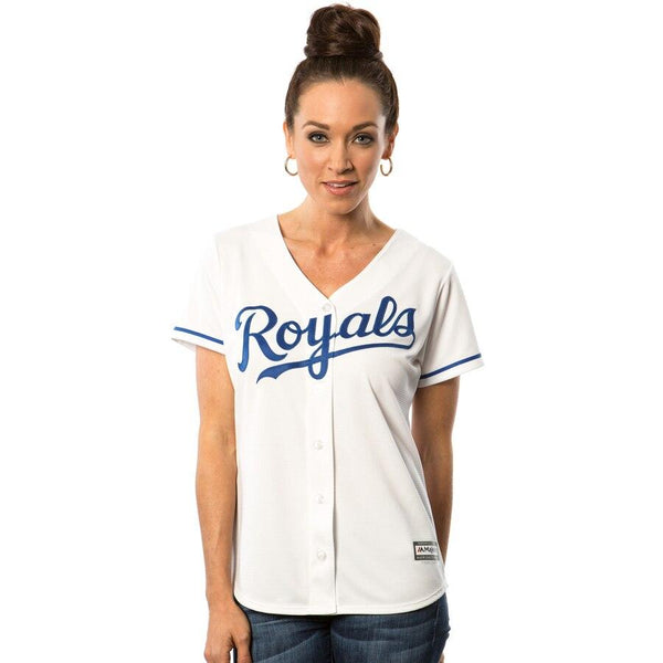Kansas City Royals Majestic Women's Cool Base Jersey - White 2019
