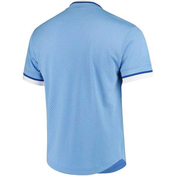 Kansas City Royals Mitchell &amp; Ness Mesh V-Neck Jersey – Light Blue 2019
