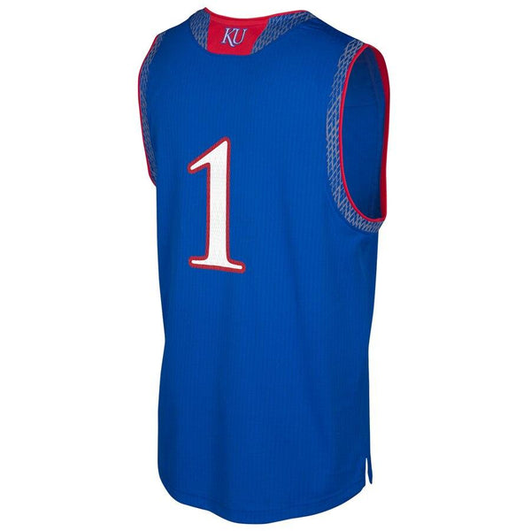 Kansas Jayhawks  Iced Out Replica Jersey – Royal 2019