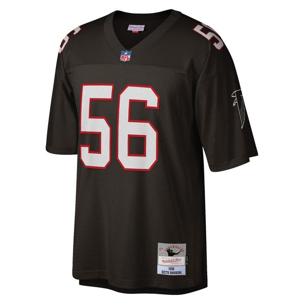 Keith Brooking Atlanta Falcons Mitchell &amp; Ness 1998 Retired Player Replica Jersey - Black 2019