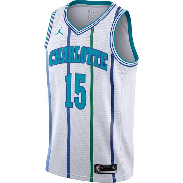 Kemba Walker Charlotte Hornets Jordan Brand Hardwood Classics Swingman Jersey – White 2019