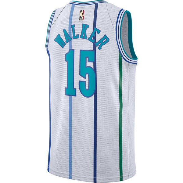 Kemba Walker Charlotte Hornets Jordan Brand Hardwood Classics Swingman Jersey – White 2019