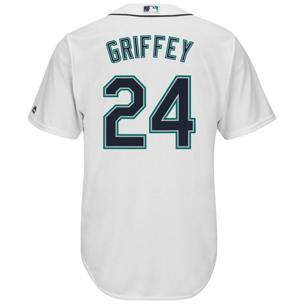 Ken Griffey Jr. Seattle Mariners Majestic Cool Base Player Jersey - White 2019
