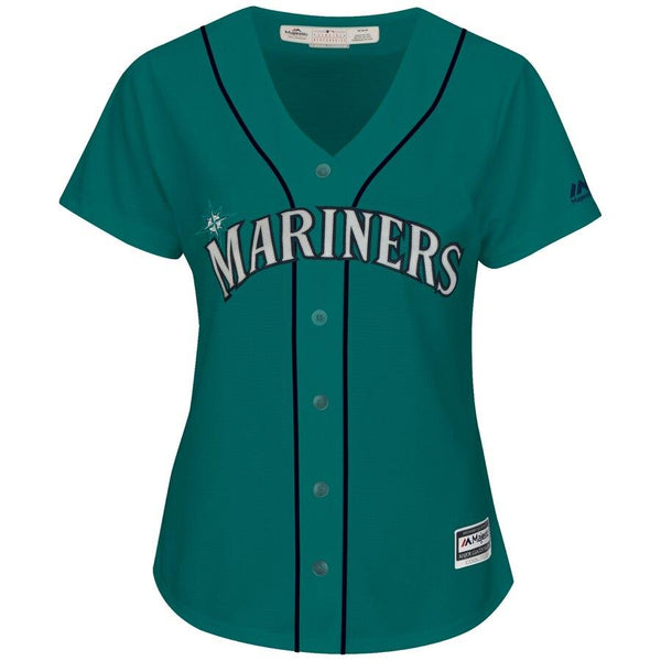Ken Griffey Jr. Seattle Mariners Majestic Women's Cool Base Player Jersey - Aqua 2019