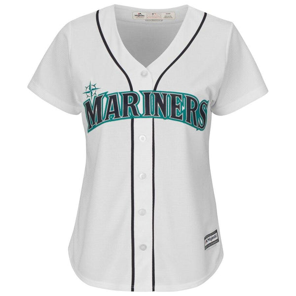 Ken Griffey Jr. Seattle Mariners Majestic Women's Cool Base Player Jersey - White 2019