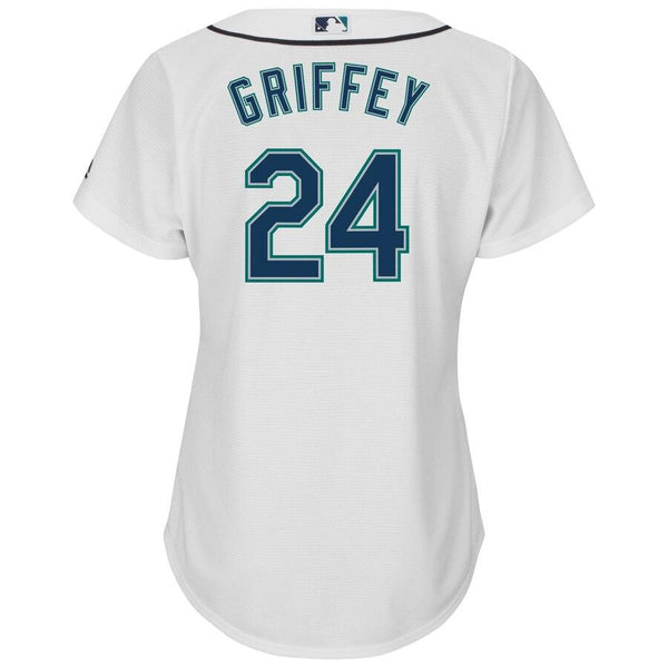 Ken Griffey Jr. Seattle Mariners Majestic Women's Cool Base Player Jersey - White 2019