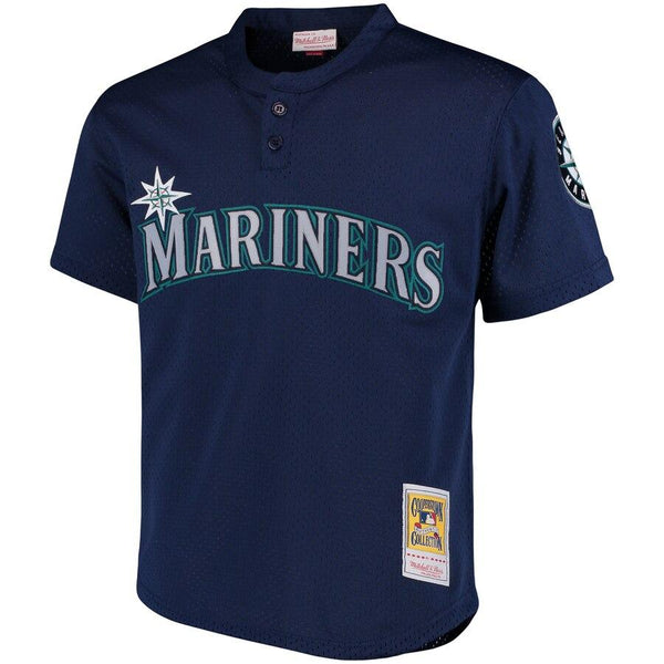 Ken Griffey Jr. Seattle Mariners Mitchell &amp; Ness Cooperstown Collection Mesh Batting Practice Jersey - Navy 2019