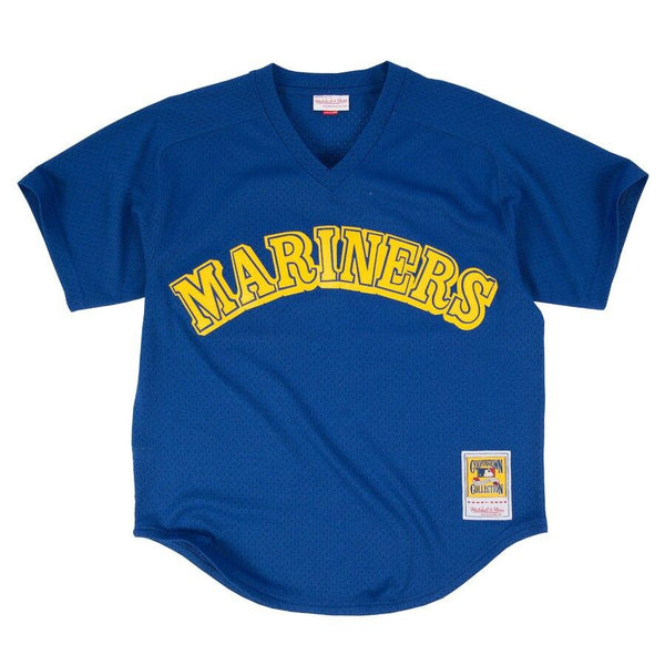 Ken Griffey Jr. Seattle Mariners Mitchell &amp; Ness Cooperstown Mesh Batting Practice Jersey - Royal 2019