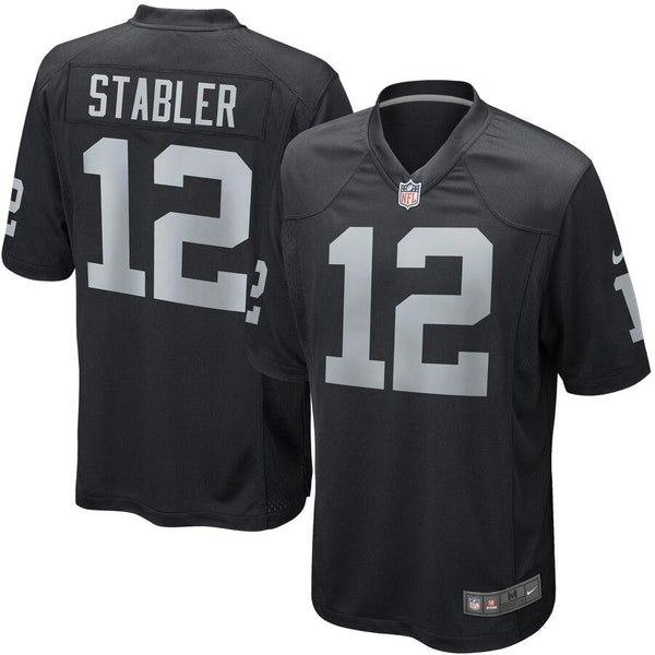Ken Stabler Oakland Raiders Retired Player Game Jersey - Black 2019