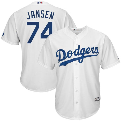 Kenley Jansen Los Angeles Dodgers Majestic Cool Base Home Player Jersey - White 2019