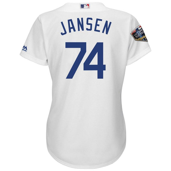 Kenley Jansen Los Angeles Dodgers Majestic Women's World Series Cool Base Player Jersey – White 2019