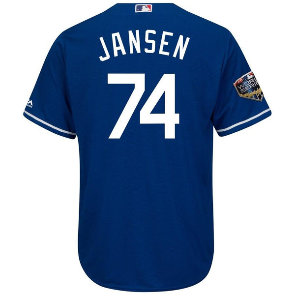 Kenley Jansen Los Angeles Dodgers Majestic World Series Cool Base Player Jersey – Royal 2019