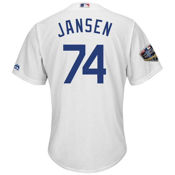 Kenley Jansen Los Angeles Dodgers Majestic World Series Cool Base Player Jersey – White 2019