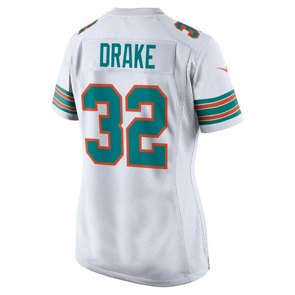 Kenyan Drake Miami Dolphins Women's Throwback Game Jersey – White 2019