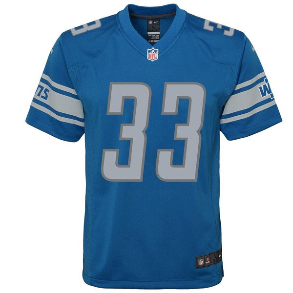 Kerryon Johnson Detroit Lions Youth Game Jersey – Blue 2019