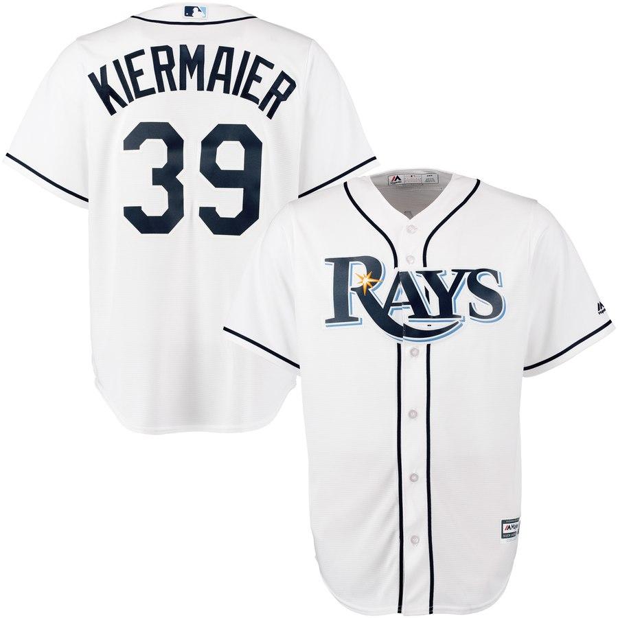 Kevin Kiermaier Tampa Bay Rays Majestic Official Cool Base Player Jersey - White 2019