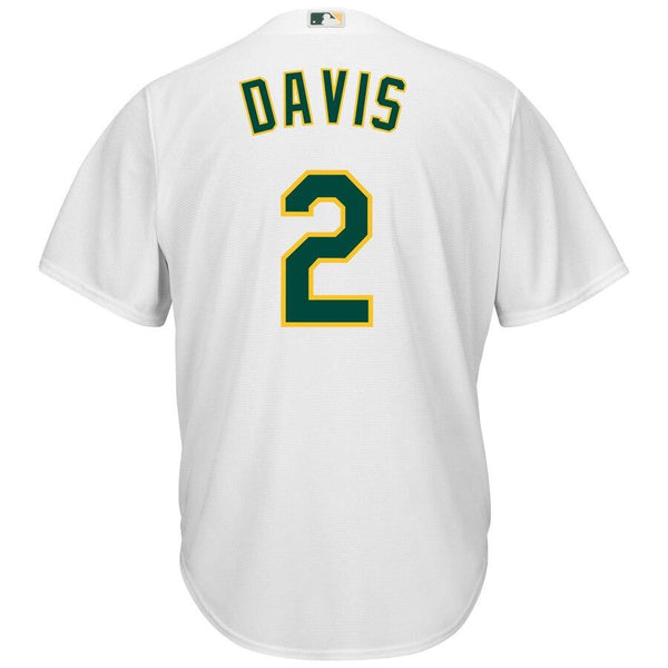 Khris Davis Oakland Athletics Majestic Home Official Cool Base Replica Player Jersey - White 2019