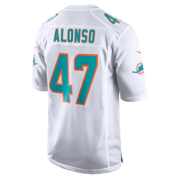 Kiko Alonso Miami Dolphins New Game Jersey – White 2019