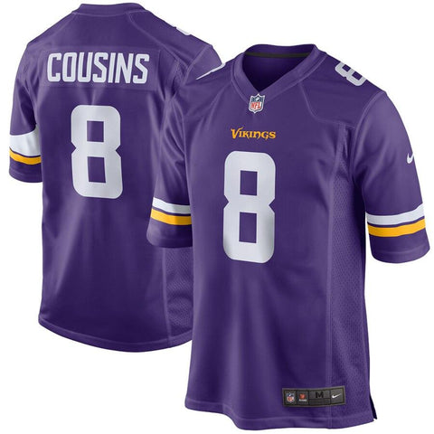 Kirk Cousins Minnesota Vikings Game Jersey – Purple 2019