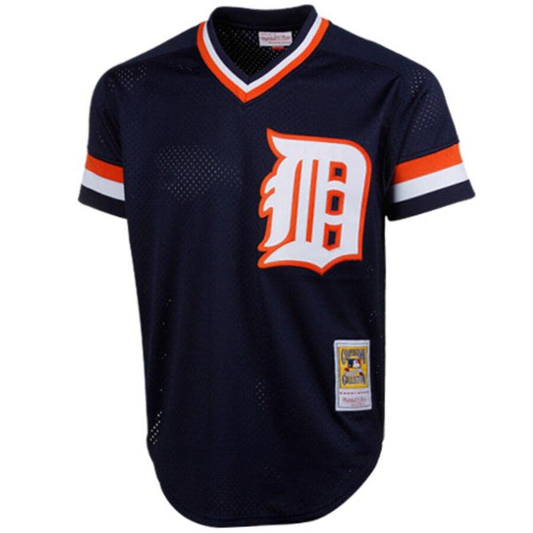 Kirk Gibson Detroit Tigers Mitchell &amp; Ness 1984 Cooperstown Collection Mesh Batting Practice Jersey - Navy 2019