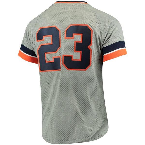 Kirk Gibson Detroit Tigers Mitchell &amp; Ness Fashion Cooperstown Collection Mesh Batting Practice Jersey - Gray 2019
