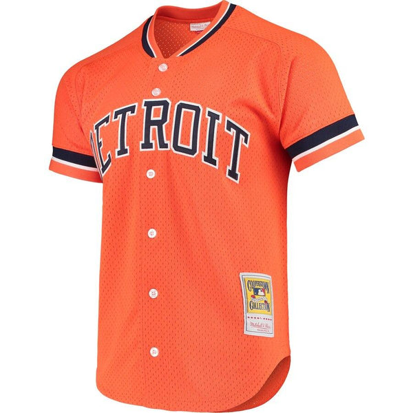 Kirk Gibson Detroit Tigers Mitchell &amp; Ness Fashion Cooperstown Collection Mesh Batting Practice Jersey - Orange 2019