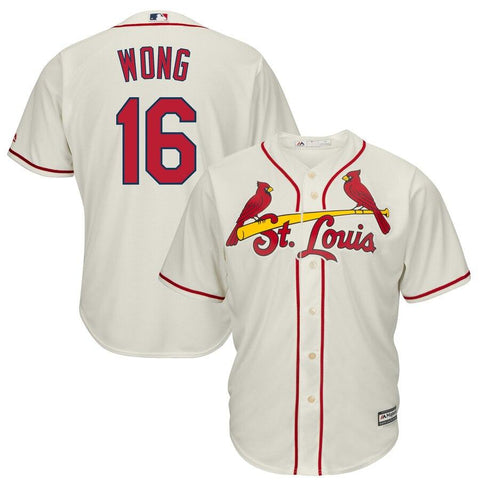 Kolten Wong St. Louis Cardinals Majestic Cool Base Player Jersey - Cream 2019