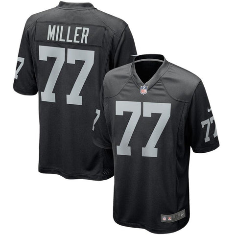 Kolton Miller Oakland Raiders Game Jersey – Black 2019
