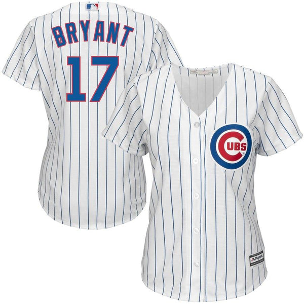 Kris Bryant Chicago Cubs Majestic Women's Cool Base Player Jersey - White 2019