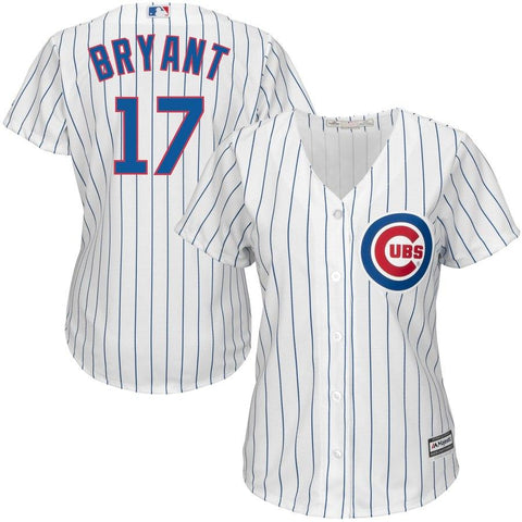 Kris Bryant Chicago Cubs Majestic Women's Cool Base Player Jersey - White 2019