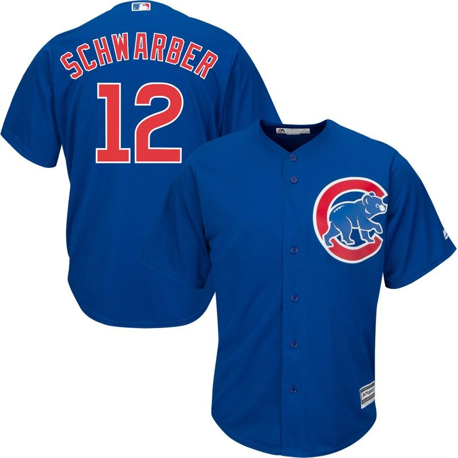 Kyle Schwarber Chicago Cubs Majestic Official Cool Base Player Jersey - Royal 2019