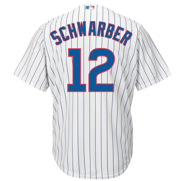 Kyle Schwarber Chicago Cubs Majestic Official Cool Base Player Jersey - White 2019