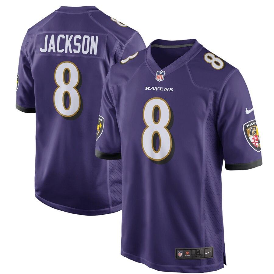 Lamar Jackson Baltimore Ravens Game Jersey – Purple 2019