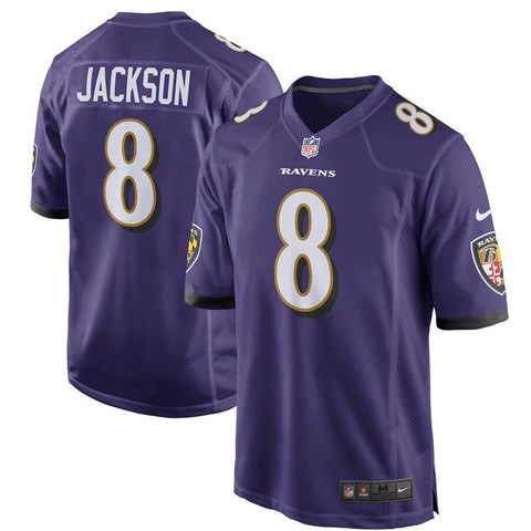 Lamar Jackson Baltimore Ravens Game Jersey – Purple 2019