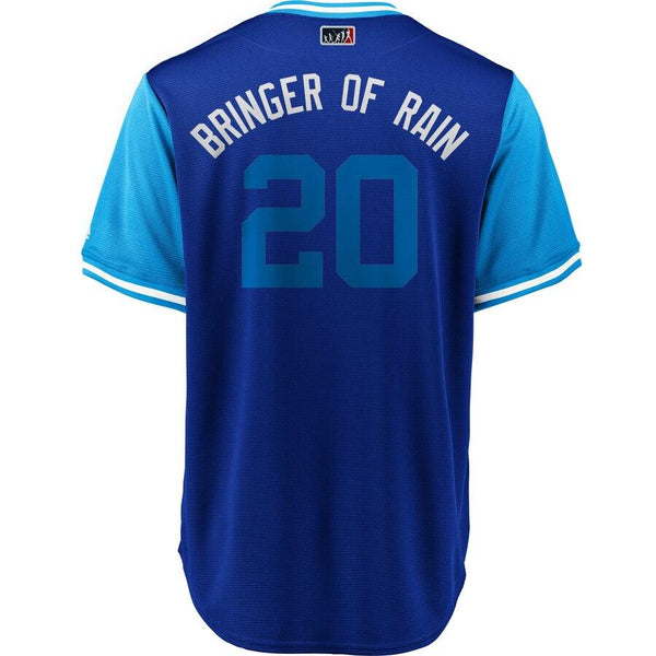 Josh Donaldson "Bringer of Rain" Toronto Blue Jays Majestic Players' Weekend Cool Base Jersey – Royal/Light Blue 2019