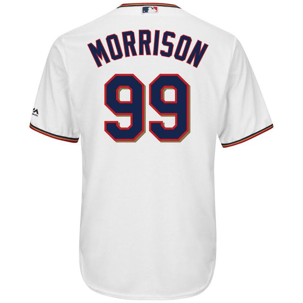 Logan Morrison Minnesota Twins Majestic Home Cool Base Player Jersey – White 2019