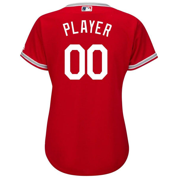 Los Angeles Angels Majestic Women's Cool Base Alternate Jersey - Scarlet 2019