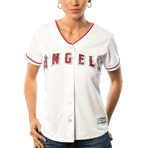 Los Angeles Angels Majestic Women's Cool Base Jersey - White 2019