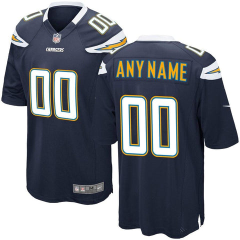 Los Angeles Chargers Custom Game Jersey - Navy 2019